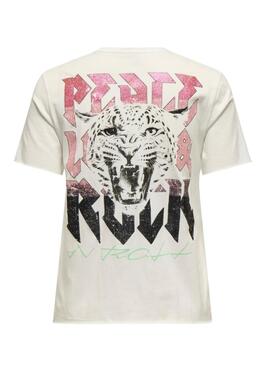 T-Shirt Only Lucy Rock beige für Damen