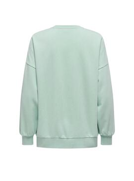 Sweatshirt  Only Lucinda Oversize in Grün für Frauen