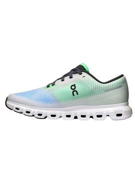 Sneakers On Cloud 6 Grün und Blau für Frauen.