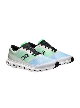 Sneakers On Cloud 6 Grün und Blau für Frauen.