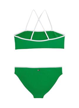 Bikini Tommy Hilfiger Bralette-Set in Grün für Mädchen.