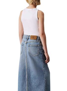 T-Shirt Calvin Klein Jeans Logo Tank Top weiß für Frauen