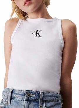 T-Shirt Calvin Klein Jeans Logo Tank Top weiß für Frauen