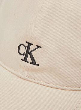 Kappe Calvin Klein Jeans Monogramm beige für Jungen und Mädchen