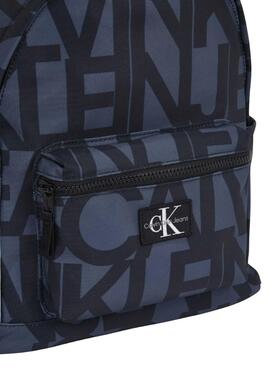 Rucksack Calvin Klein Jeans Monolog blau für Jungen und Mädchen.