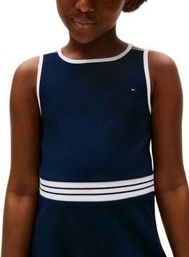 Kleid Tommy Hilfiger Skater Marineblau.