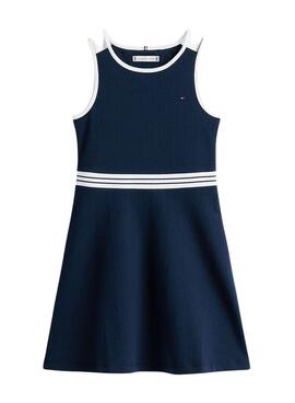 Kleid Tommy Hilfiger Skater Marineblau.