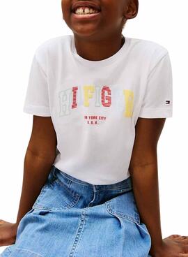 T-Shirt Tommy Hilfiger Varstiy weiß für Frauen