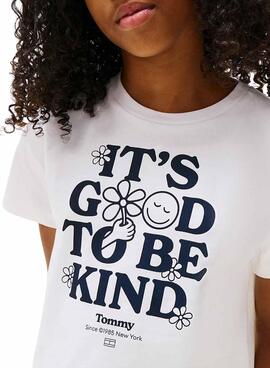 T-Shirt Tommy Hilfiger Fun weiß für Mädchen