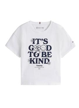 T-Shirt Tommy Hilfiger Fun weiß für Mädchen
