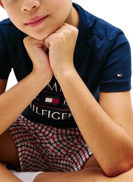 T-Shirt Tommy Hilfiger Flag blau für Jungen