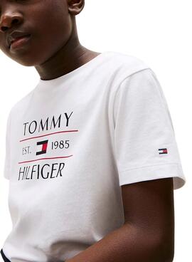 T-Shirt  Tommy Hilfiger Kinder   weiß