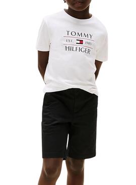 T-Shirt  Tommy Hilfiger Kinder   weiß
