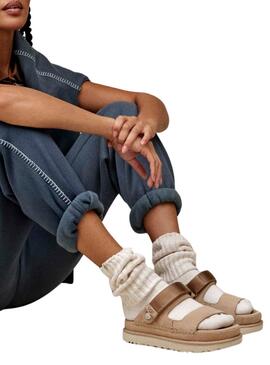 Sandalen UGG Goldenstar beige für Frauen