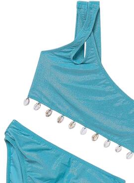 Bikini Mayoral Muscheln Türkis für Mädchen