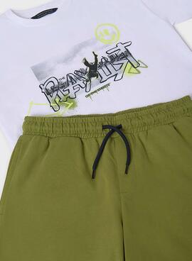 Set Mayoral Playlist Grüne und weiße  für Jungen.