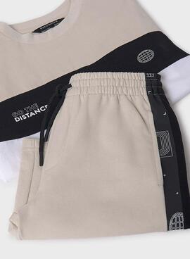 Set Mayoral Bermuda und  t-shirt  mit Streifen Kinder 