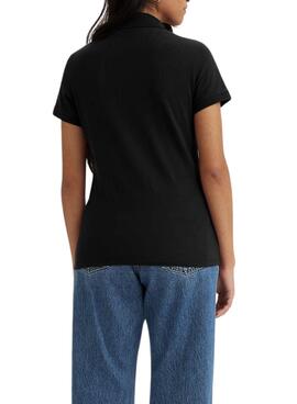Polo Levis Housemark  in Schwarz für Frauen