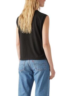 T-Shirt  Levis Boxy Schwarz für Damen