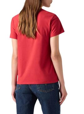 T-shirt Levis Perfect  in Rot für Frauen.