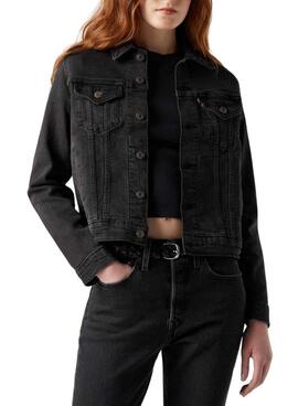 Jacket Original Levis Trucker  in Schwarz für Frauen