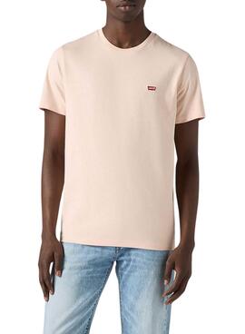 T-shirt Levis Original Housemark  in Rosa für Männer