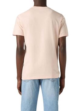 T-shirt Levis Original Housemark  in Rosa für Männer