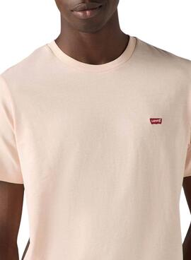 T-shirt Levis Original Housemark  in Rosa für Männer