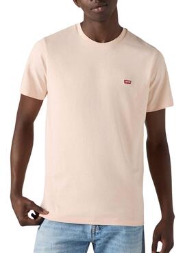 T-shirt Levis Original Housemark  in Rosa für Männer