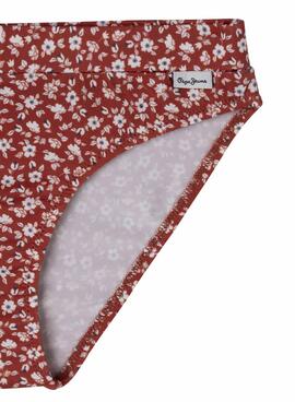 Bikini Pepe Jeans Liberty rot für Mädchen.