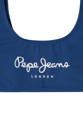 Bikini Pepe Jeans Logo blau für Mädchen