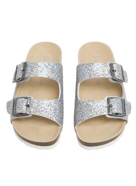 Sandalen Pepe Jeans  Oban in Silber für Mädchen.