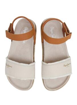 Sandalen Pepe Jeans Berlin Bass beige für Mädchen