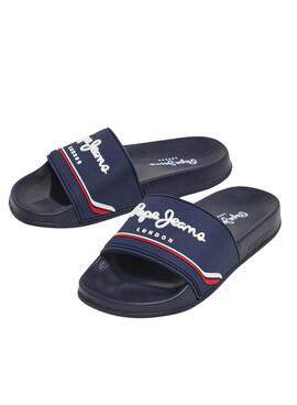 Flip-Flops Pepe Jeans Slider Marineblau   für Kinder