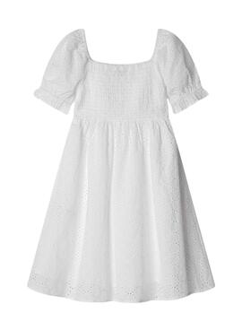Kleid Pepe Jeans Charlotte weiß für Mädchen
