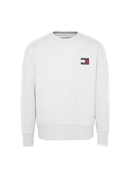 Sweatshirt Tommy Jeans Badge Grau Für Herren