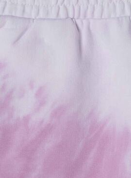 Kurze Hose Pepe Jeans Amy rosa und weiß für Mädchen