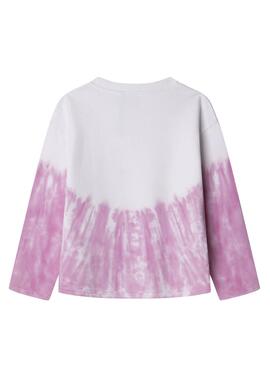  Sweatshirt  Pepe Jeans Amy tie dye rosa für Mädchen.