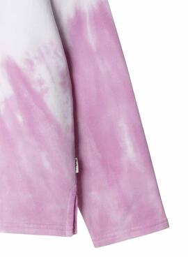  Sweatshirt  Pepe Jeans Amy tie dye rosa für Mädchen.