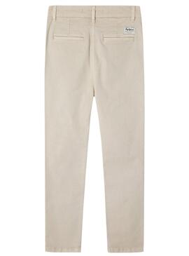 Hose Pepe Jeans Junior Slim beige für Jungen