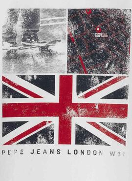 T-shirt Pepe Jeans Arlo weiß für Männer