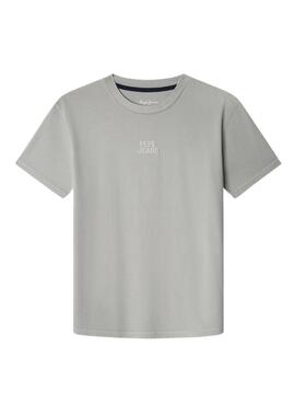 T-shirt Pepe Jeans Charles Grau für Jungen.