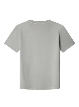 T-shirt Pepe Jeans Charles Grau für Jungen.