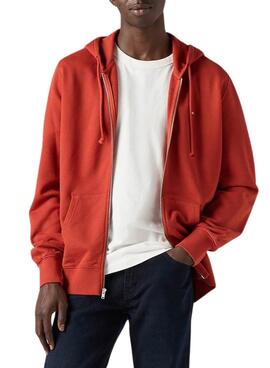 Sweatshirt Levis Zip Up Rote für Männer