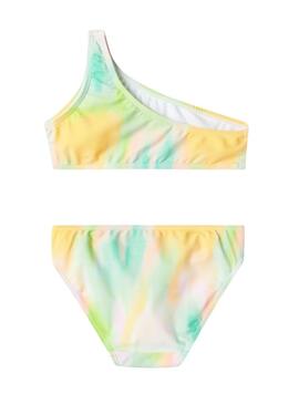 Bikini Name It Zelia bedruckt grün für Mädchen.