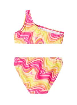Bikini Name It Zelia mit rosa Muster für Mädchen.