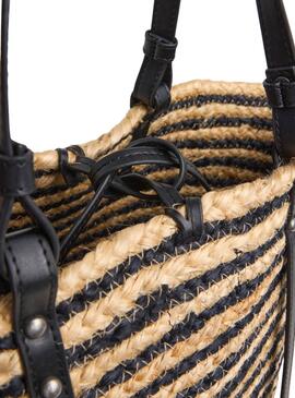  Handtasche Pepe Jeans Pamela natur und schwarz für Frauen