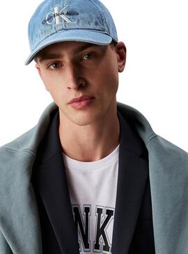 Kappe Calvin Klein Jeans Monogramm Denim für Frauen