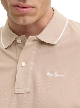 Polo  Pepe Jeans Hans beige für Männer.
