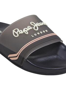 Sandalen Pepe Jeans Slider schwarze  für Frauen